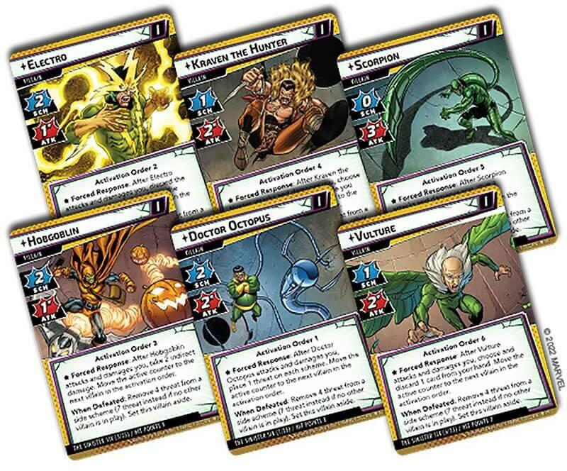 Marvel Champions: Le Jeu de Cartes - Sinistres Motivations Cartes