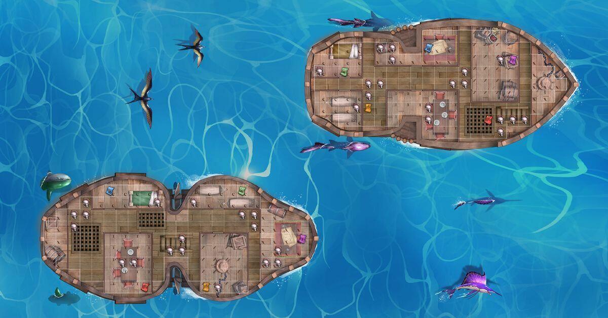 L'Île des Chats: Pack de Bateaux Plateau