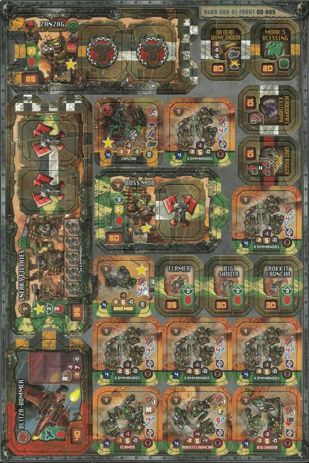 Warhammer 40,000: Heroes of Black Reach - Orks Reinforcement Tuiles