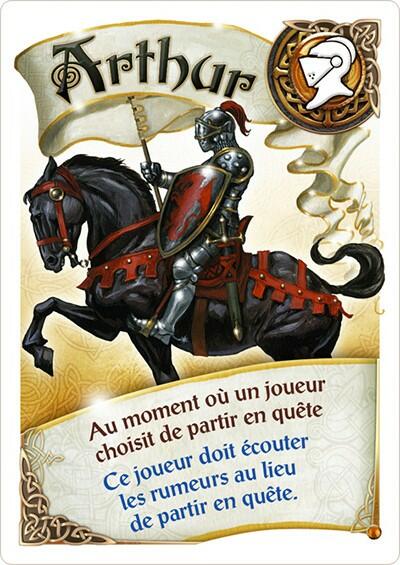 Les Chevaliers de la Table Ronde: Le Jeu de Cartes Carte