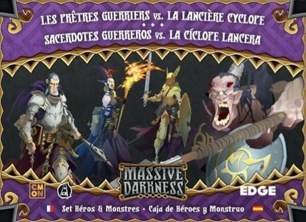 Massive Darkness: Set Héros & Monstres - Les Prêtres Guerriers vs. La Lancière Cyclope Cover