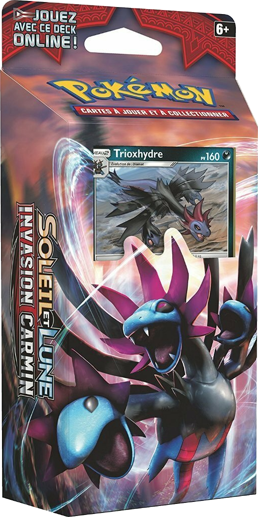 Pokémon Soleil et Lune: Invasion Carmin - Trioxhydre Cover Transparent