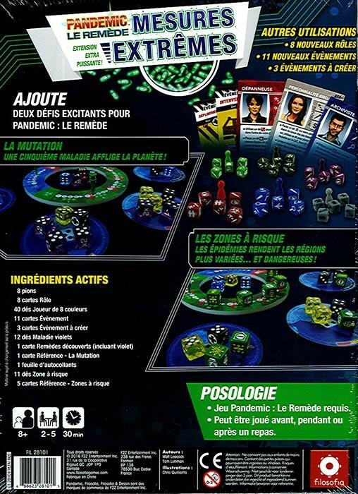 Pandemic: Le Remède - Mesures Extrêmes Back