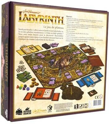 Jim Henson's Labyrinth: Le Jeu de Plateau Back 3d