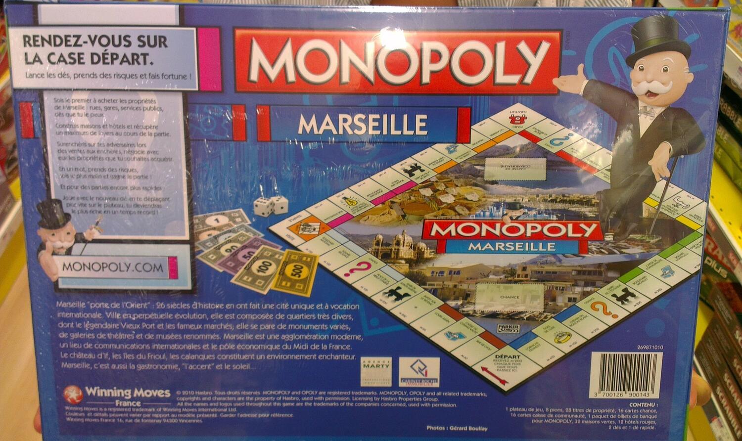 Monopoly: Marseille 2007 Back 3d