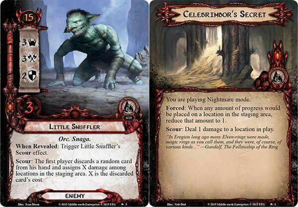 Le Seigneur des Anneaux: Le Jeu de Cartes - Deck Cauchemar - Le Secret de Celebrimbor Cartes