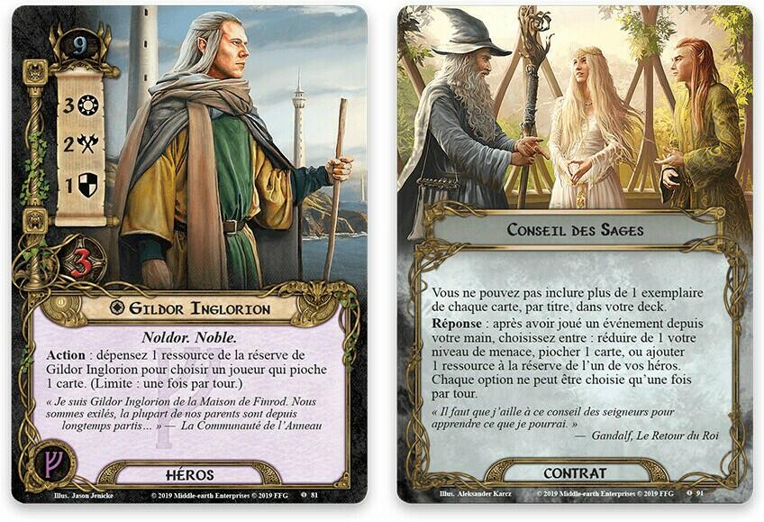 Le Seigneur des Anneaux: Le Jeu de Cartes - Sous les Monts de Cendre Cartes