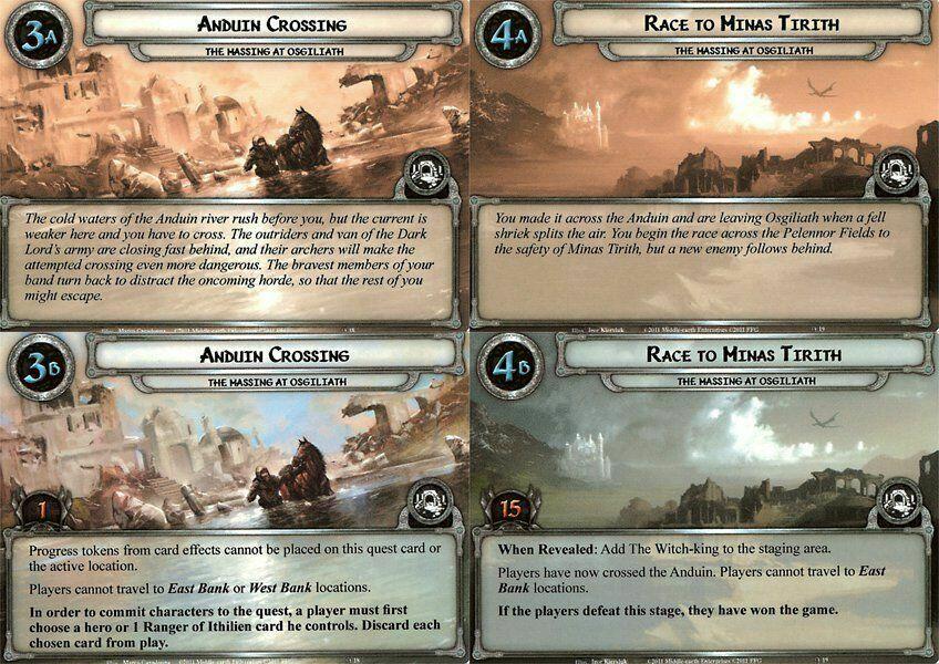 Le Seigneur des Anneaux: Le Jeu de Cartes - Rassemblement à Osgiliath Cartes