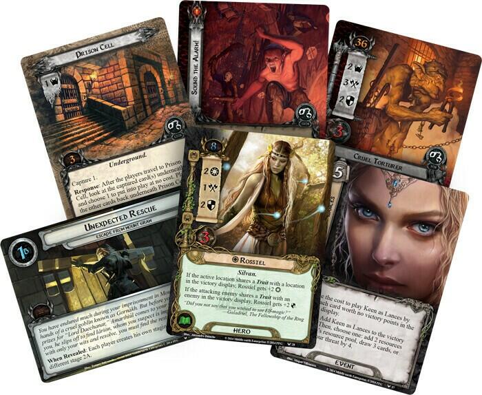 Le Seigneur des Anneaux: Le Jeu de Cartes - Fuite du Mont Gram Cartes