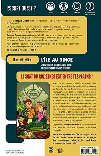 Escape Quest: Kids - L'Île au Singe Back