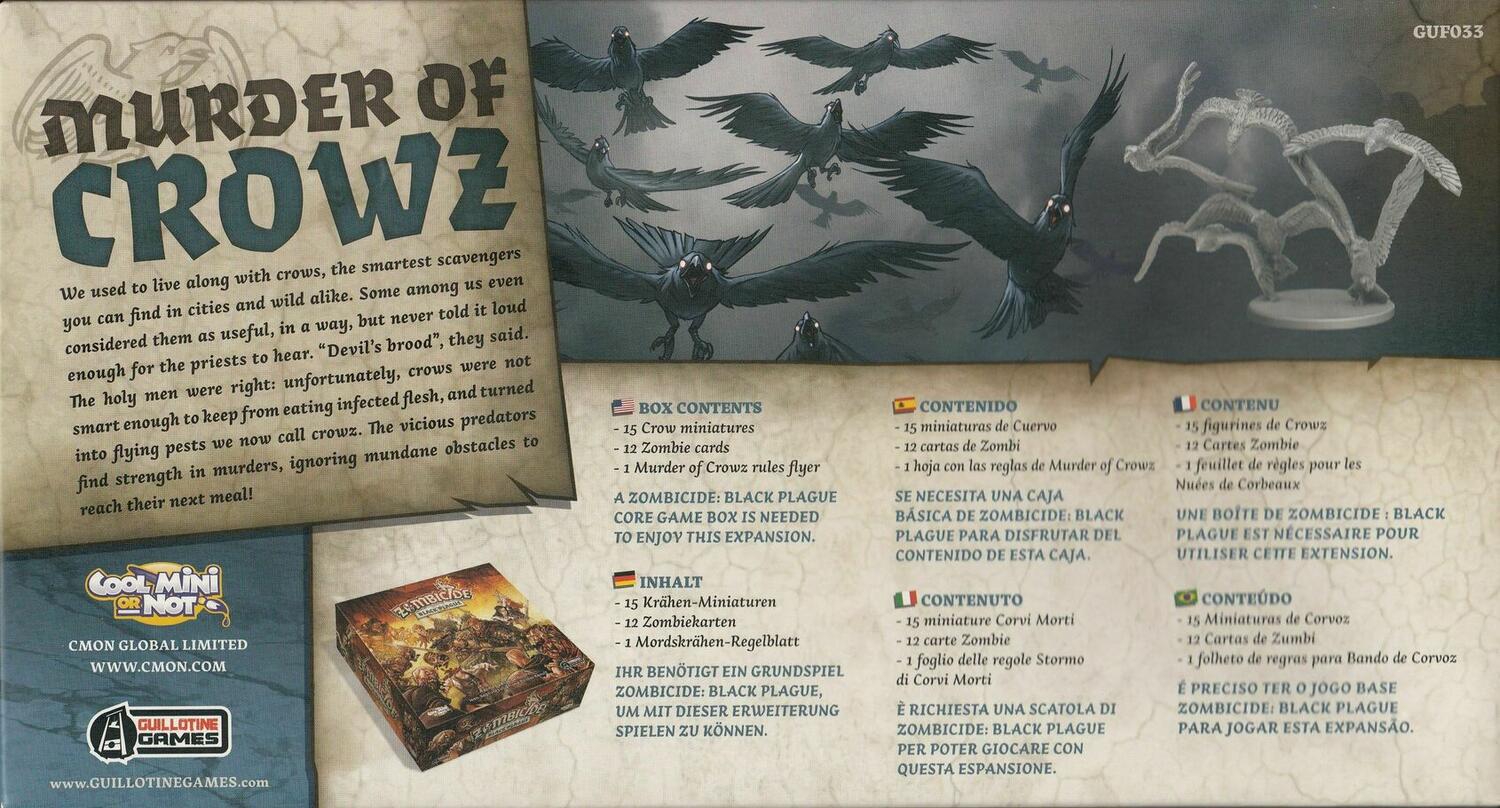 Zombicide: Black Plague - Murder of Crowz Back