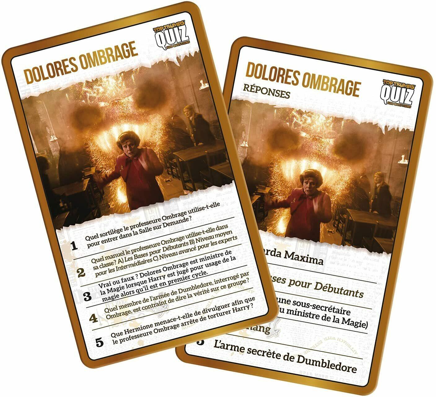Top Trumps: Quiz - Harry Potter Cartes