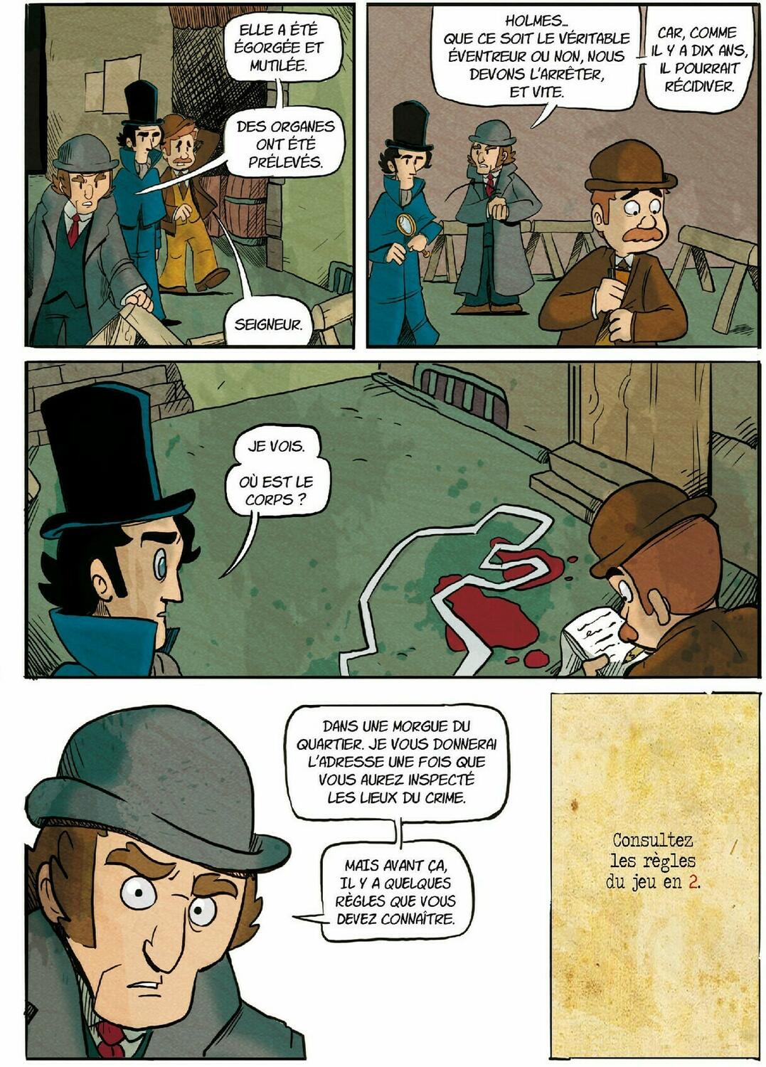 Sherlock Holmes: L'Ombre de Jack L'Éventreur - La BD Dont Vous Êtes le Héros Page