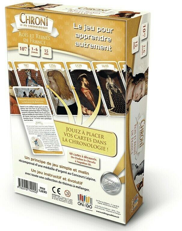 Chroni: Rois et Reines de France Back 3d