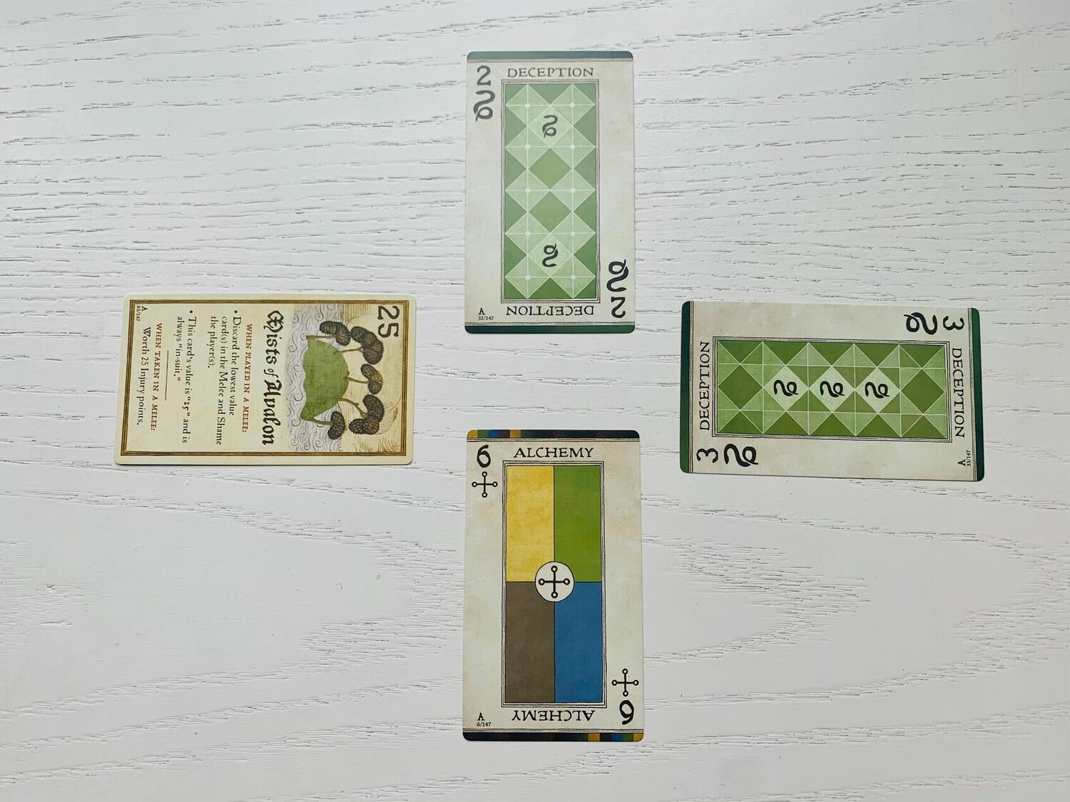 Le Tournoi d'Avalon Cartes