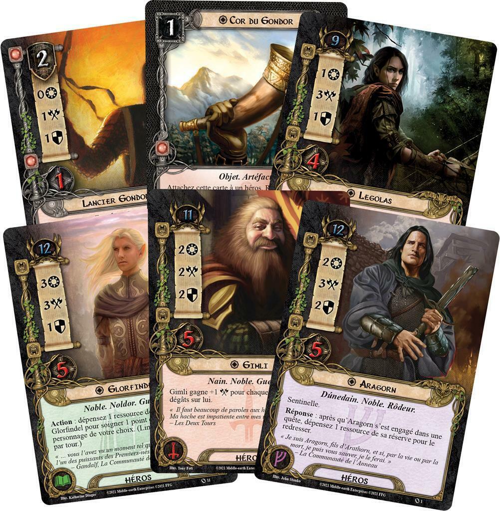Le Seigneur des Anneaux: Le Jeu de Cartes 2022 Cartes