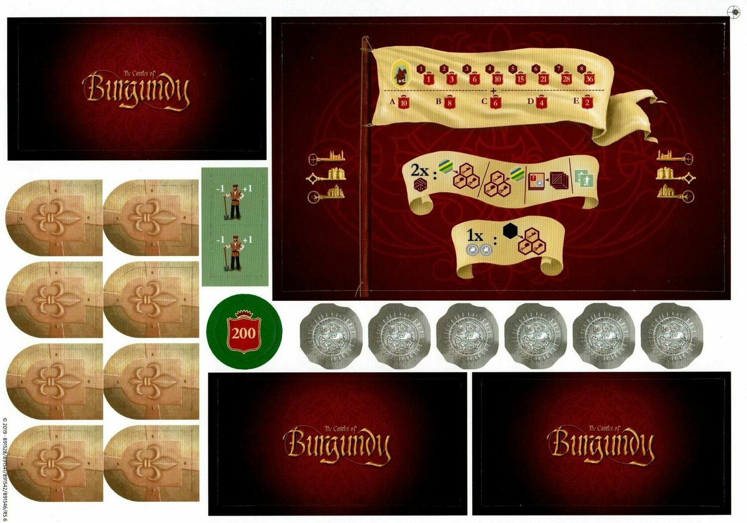 The Castles of Burgundy 2019 Tuiles