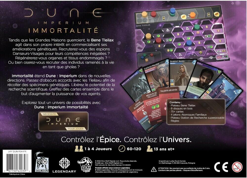 Dune: Imperium - Immortalité Back