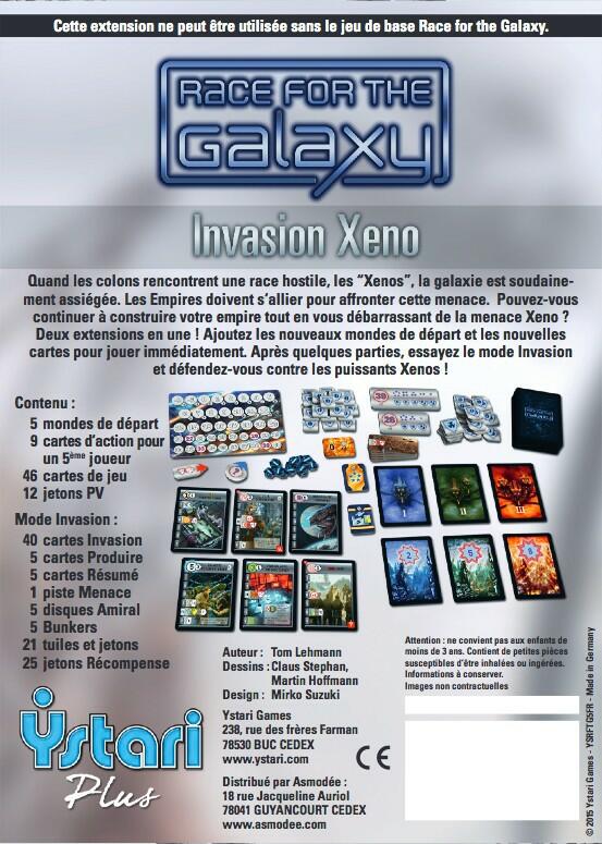 Race for the Galaxy: Invasion Xeno Back