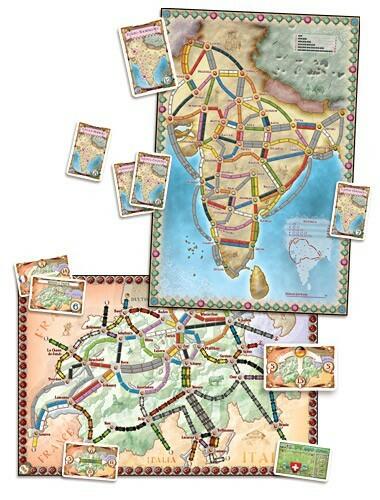 Les Aventuriers du Rail: Map Collection 2 - India & Switzerland Cartes