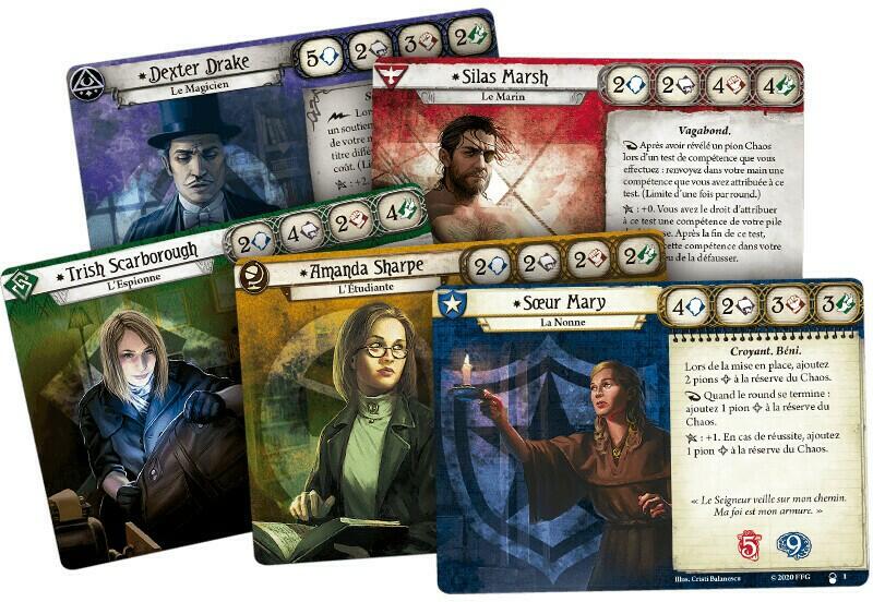 Horreur à Arkham: Le Jeu de Cartes - La Conspiration d'Innsmouth Cartes