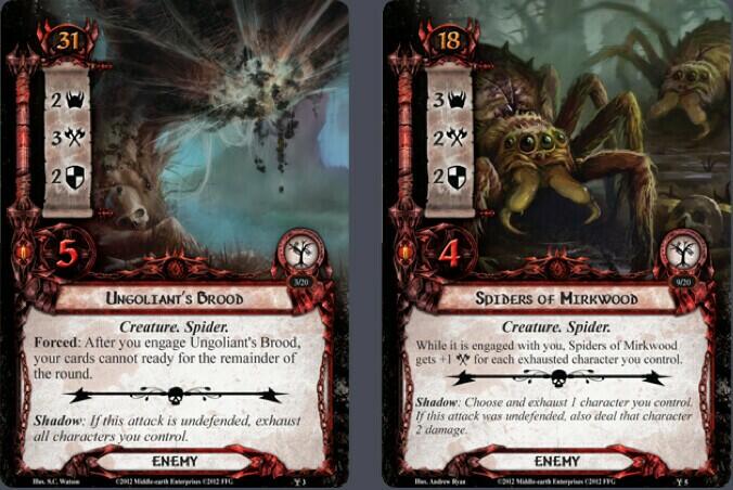 Le Seigneur des Anneaux: Le Jeu de Cartes - Deck Cauchemar - Passage Dans la Forêt Noire Cartes