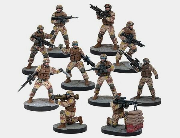 Mars Attacks: Le Jeu - Soldats US Figurines