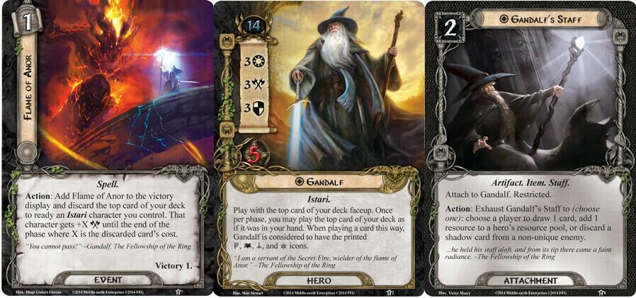 Le Seigneur des Anneaux: Le Jeu de Cartes - La Route s'Assombrit Cartes