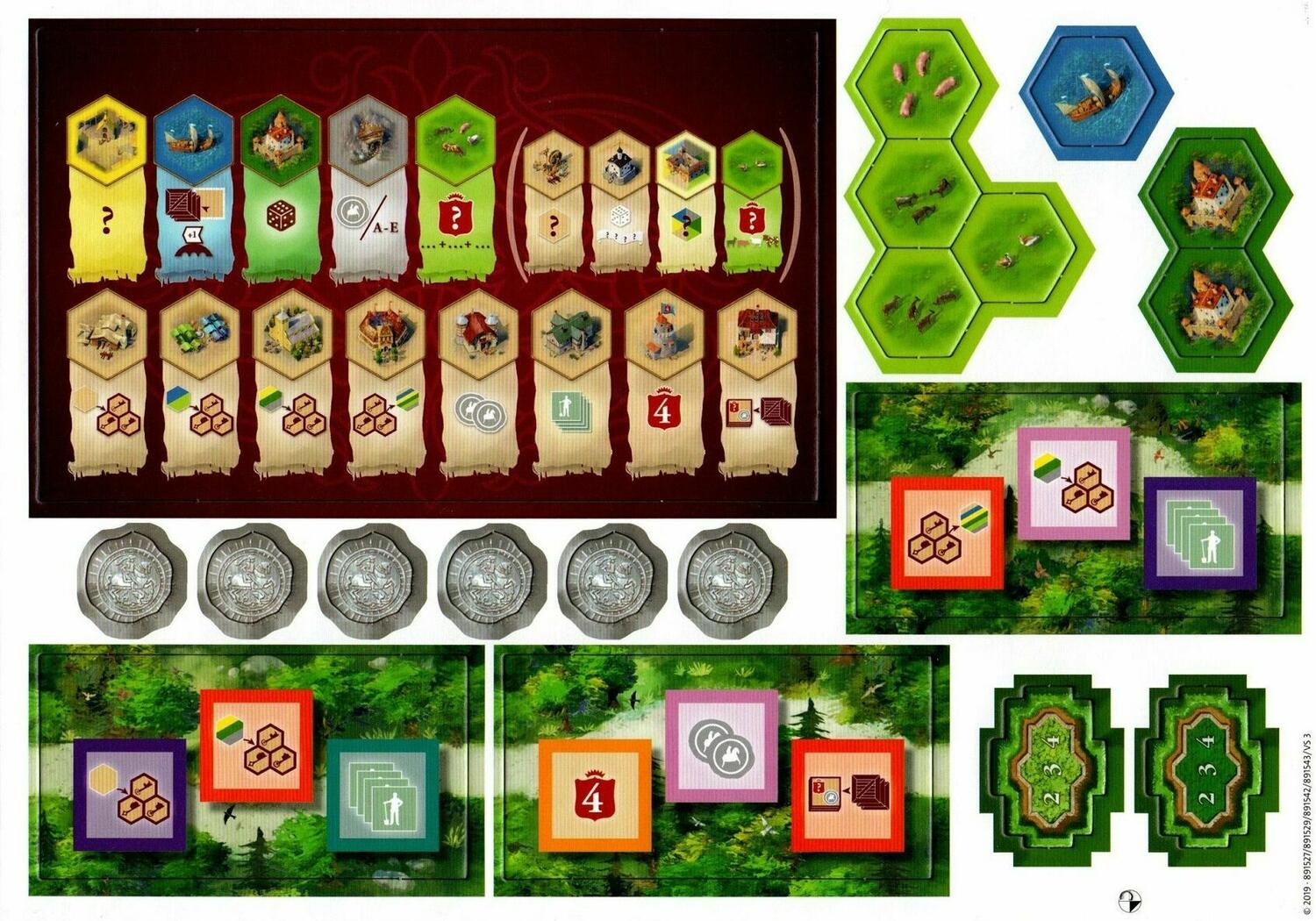 The Castles of Burgundy 2019 Tuiles
