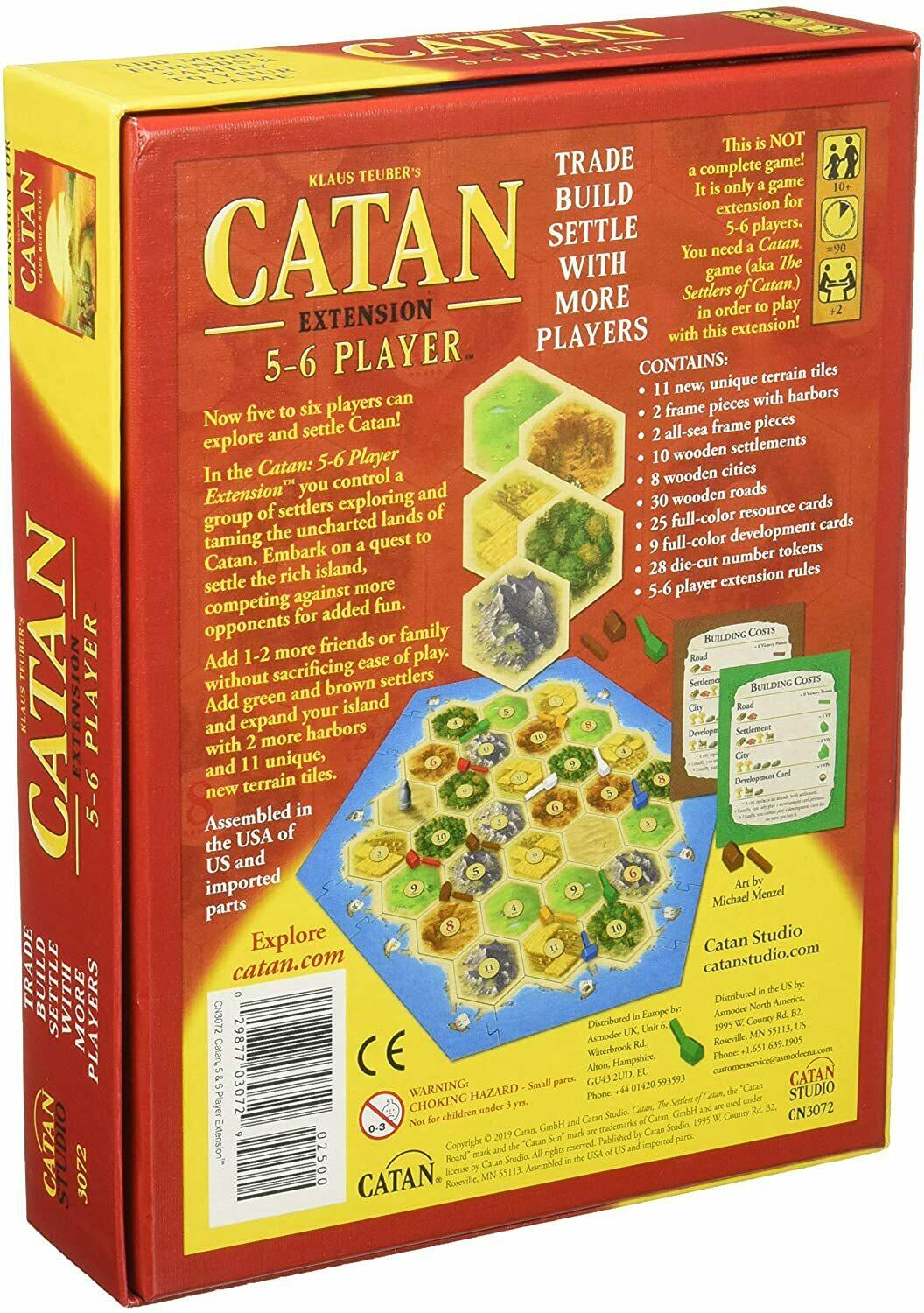 Catan: 5-6 Player Extension Back 3d