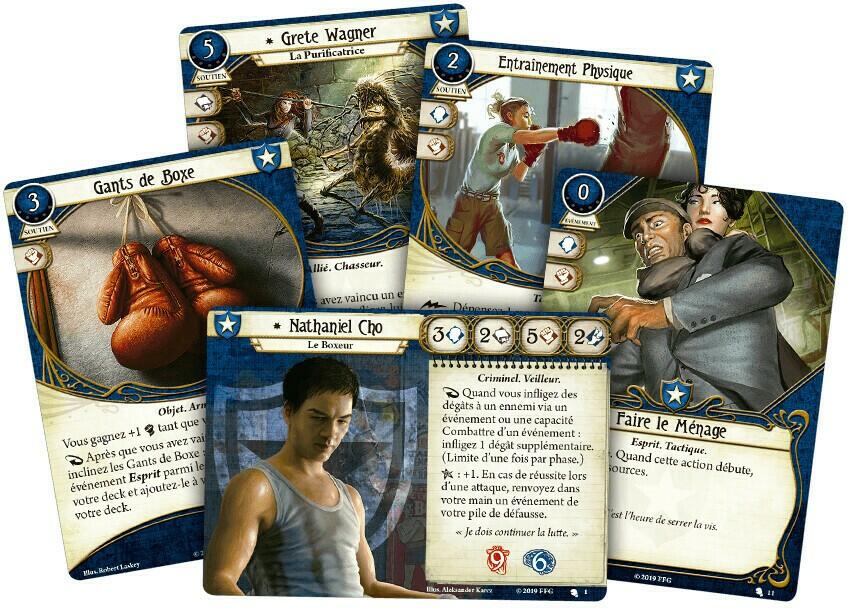 Horreur à Arkham: Le Jeu de Cartes - Nataniel Cho Cartes