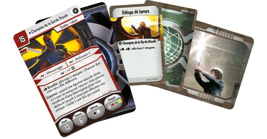 Star Wars: Assaut sur l'Empire - Champion de la Garde Royale Cartes