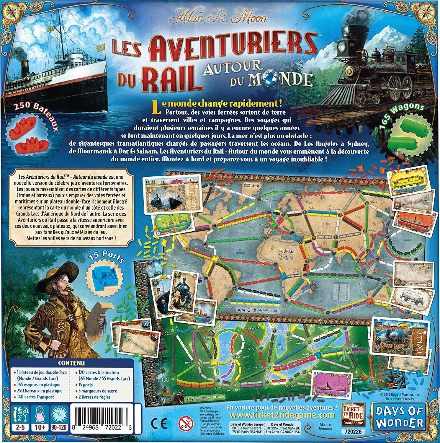 Les Aventuriers du Rail: Autour du Monde Back