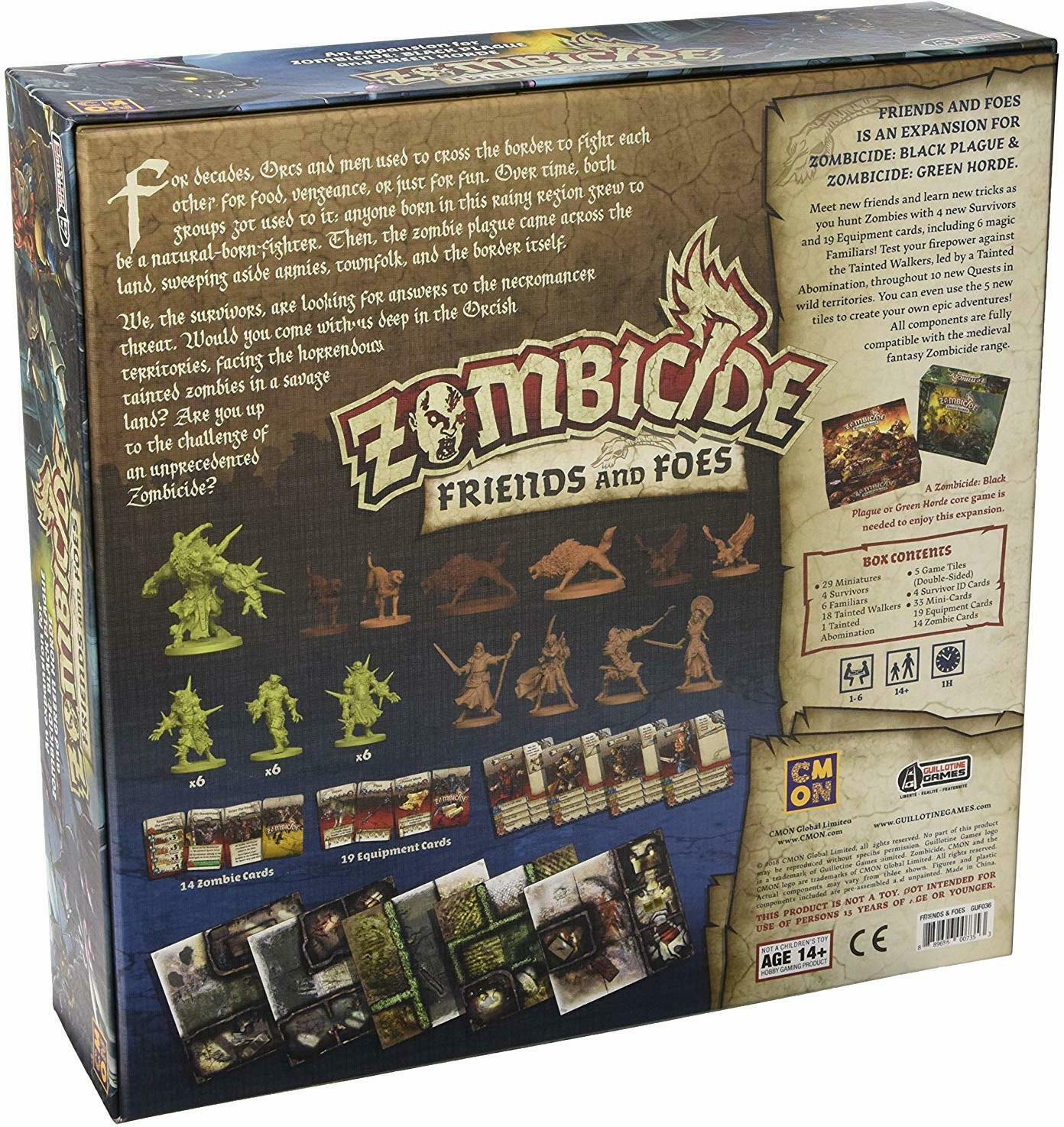 Zombicide: Friends and Foes English Back 3d