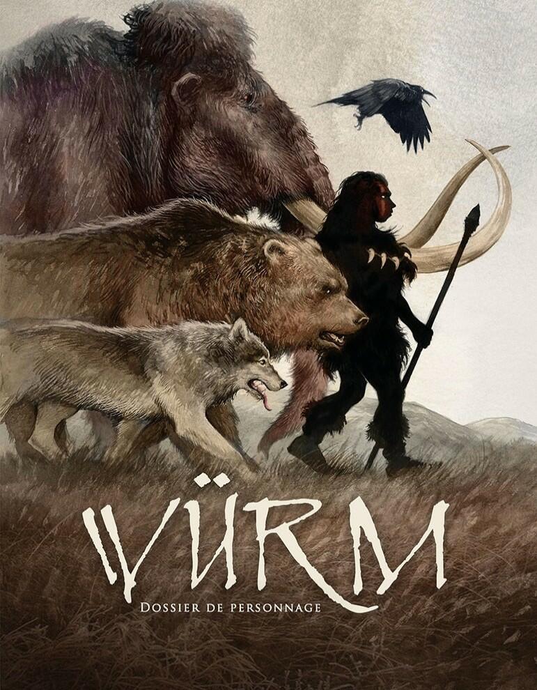 Würm: Le Jeu de Rôle dans le Préhistoire - Dossier de Personnage Cover