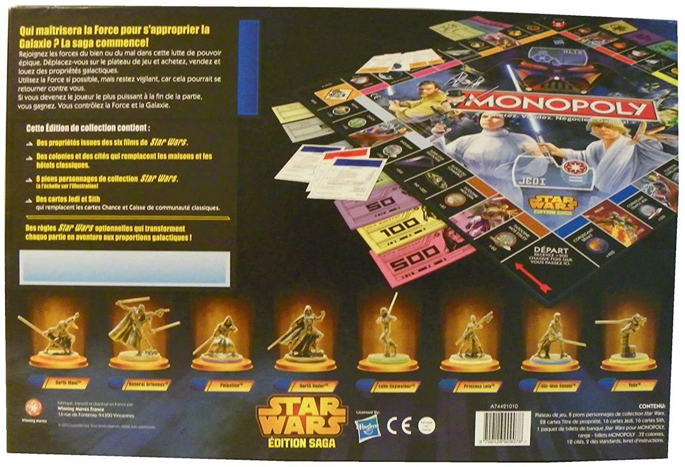 Monopoly: Star Wars - Édition Saga Back