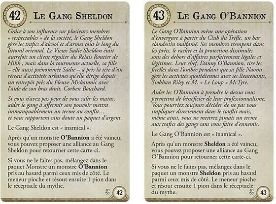 Horreur à Arkham: Terreurs Nocturnes Carte