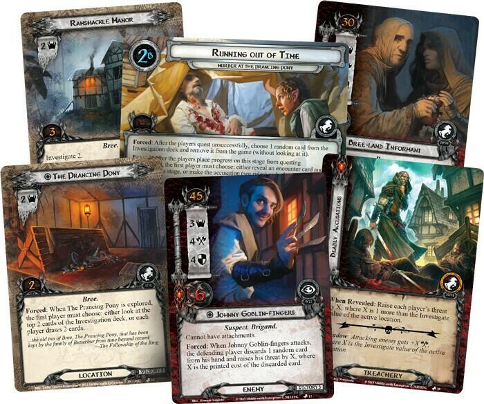 Le Seigneur des Anneaux: Le Jeu de Cartes - Meurtre au Poney Fringant Cartes