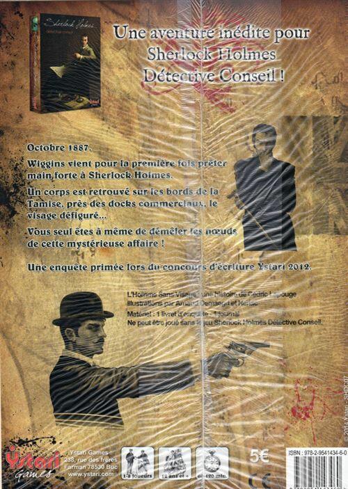 Sherlock Holmes: Détective Conseil - L'Homme Sans Visage Back