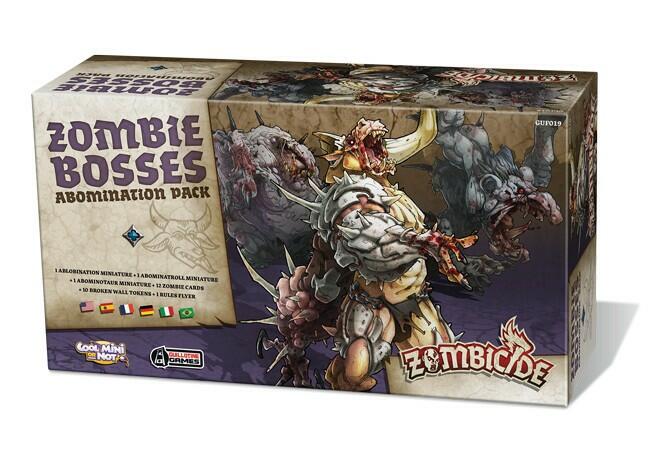 Zombicide: Black Plague - Zombie Bosses Abomination Pack Cover 3d