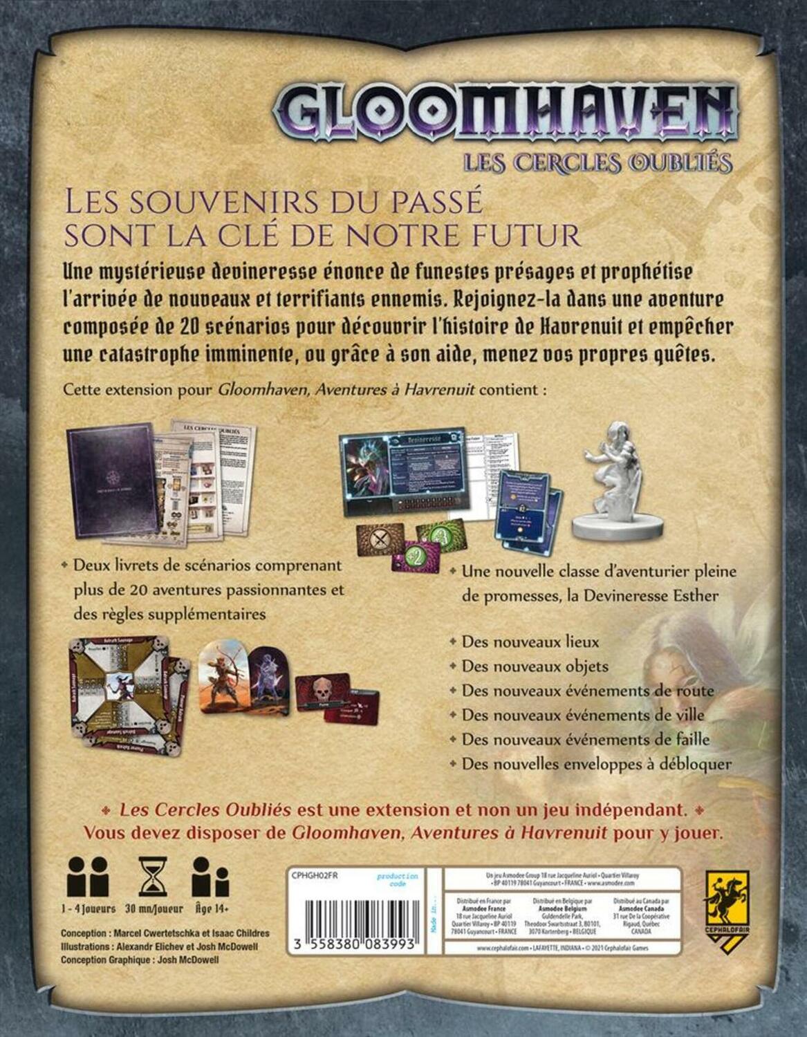 Gloomhaven: Les Cercles Oubliés Back