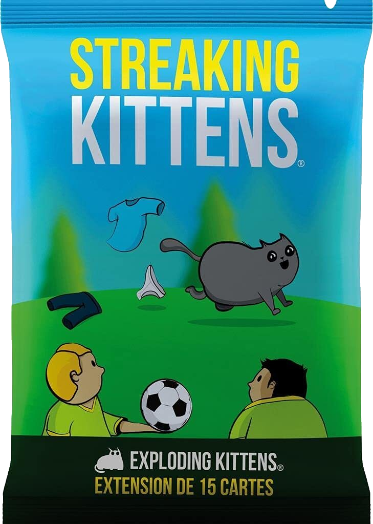 Exploding Kittens: Streaking Kittens Cover Transparent