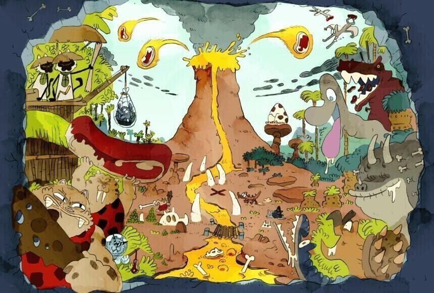 Jurassic Cats Artwork