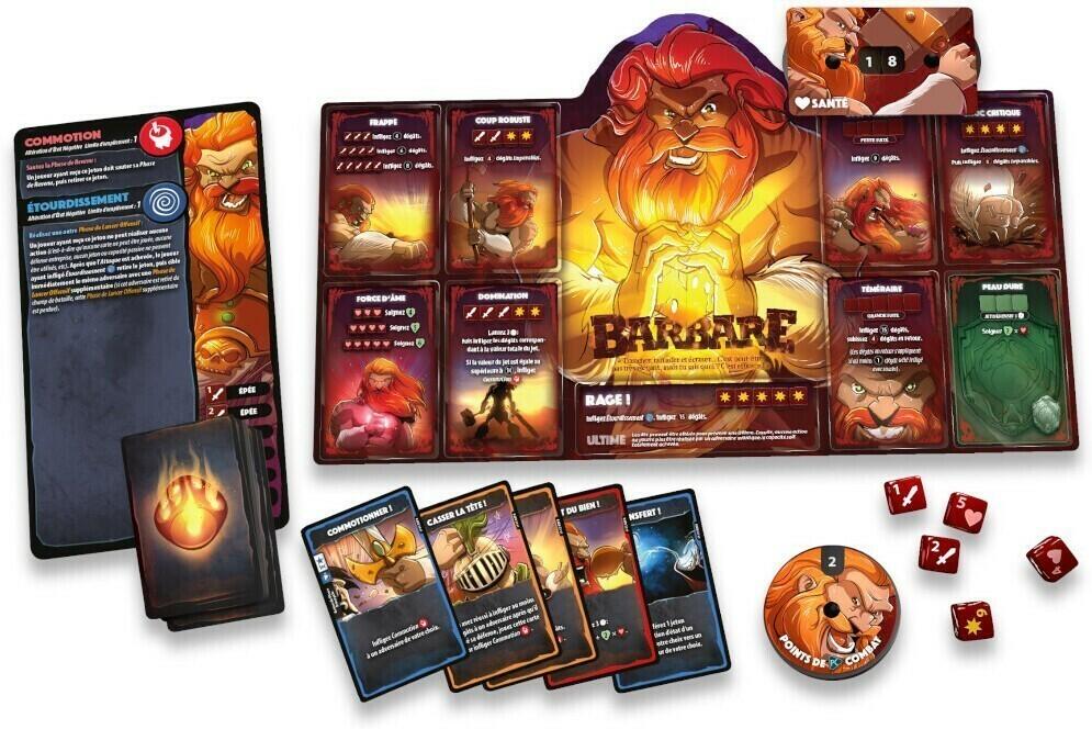 Dice Throne: Saison 1 - Barbare vs Elfe Lunaire Eclate