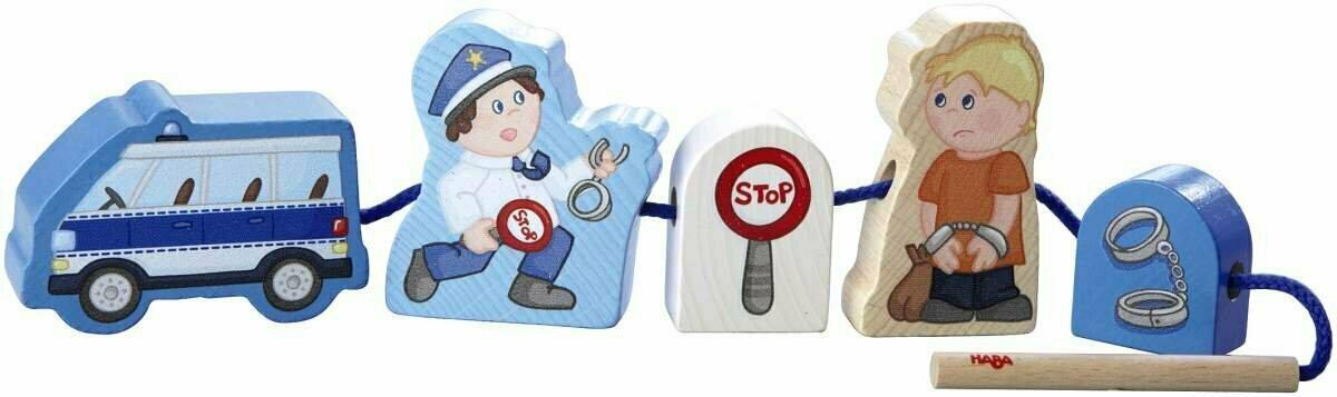 Fädelspiel: Polizei Eclate