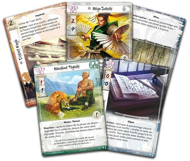 La Légende des Cinq Anneaux: Le Jeu de Cartes - Méditations sur l’Éphémère Cartes