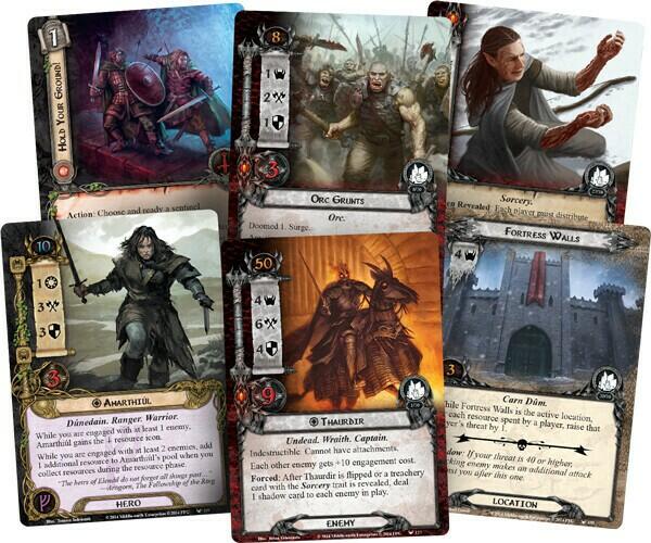 Le Seigneur des Anneaux: Le Jeu de Cartes - La Bataille de Carn Dûm Cartes