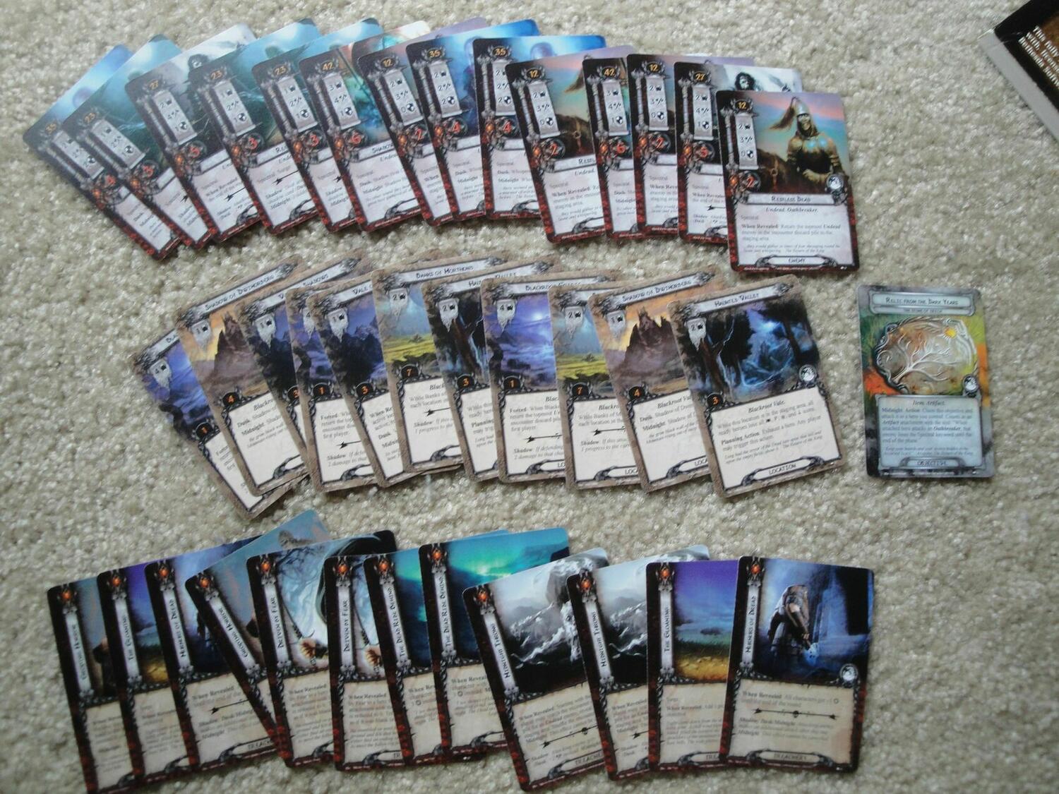 Le Seigneur des Anneaux: Le Jeu de Cartes - La Pierre d'Erech Cartes