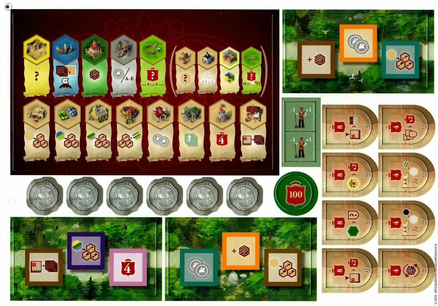 The Castles of Burgundy 2019 Tuiles