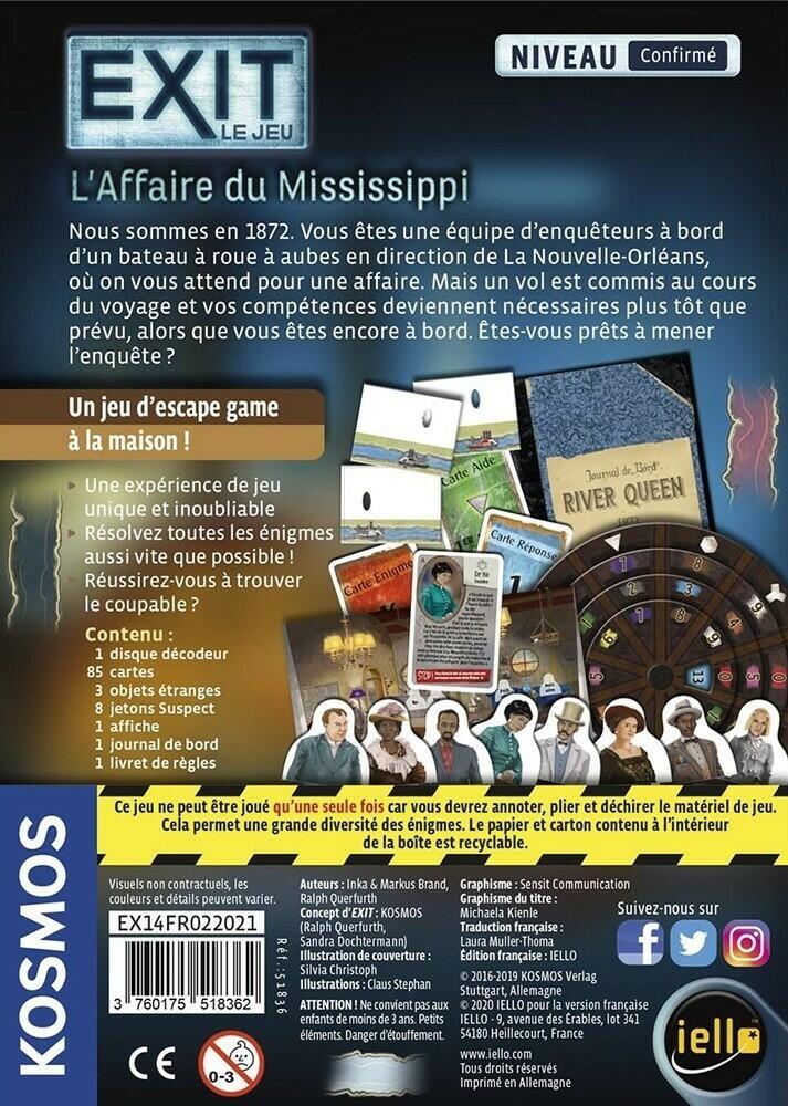 EXIT: Le Jeu - L'Affaire du Mississippi Back